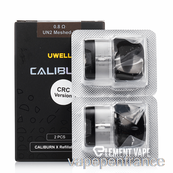 Uwell Caliburn X Dosettes De Remplacement Dosette De 3 Ml + Stylo Vape à Bobine De 0,8 Ohm